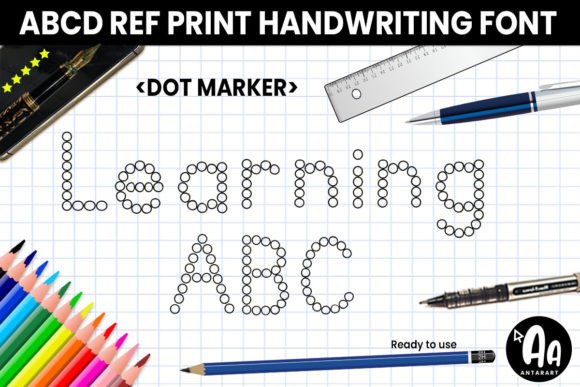 ABCD Ref Dot Marker: A Dotted Font for Learning and Design