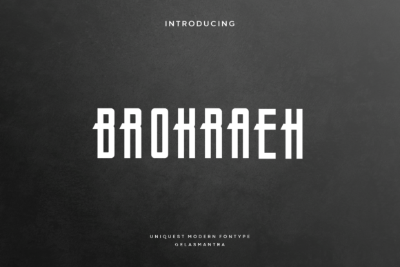 Brokraeh: A Modern Display Font for Bold Creativity