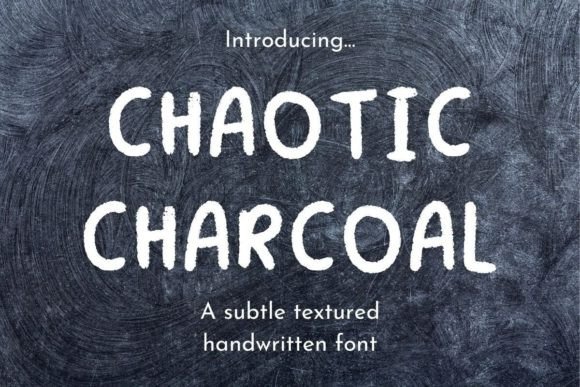 Chaotic Charcoal: A Playful, Textured Display Font