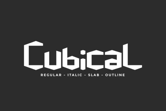 Cubical: A Modern Display Font for Futuristic Designs