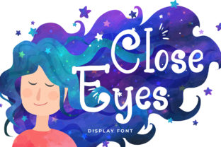 Discover the Whimsical Charm of the Close Eyes Typeface