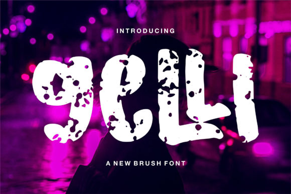 Gelli: A Cool Brush Display Font for Creative Projects