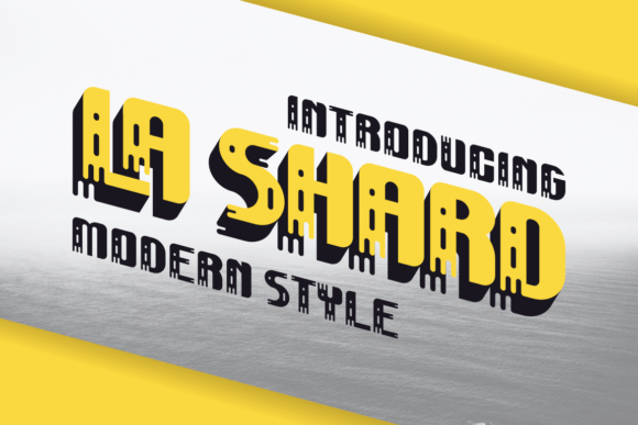 La Shard: A Modern Display Font for Creative Projects