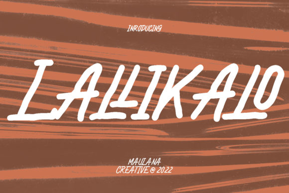 Lallikalo: The Casual Brush Font for Dynamic Design