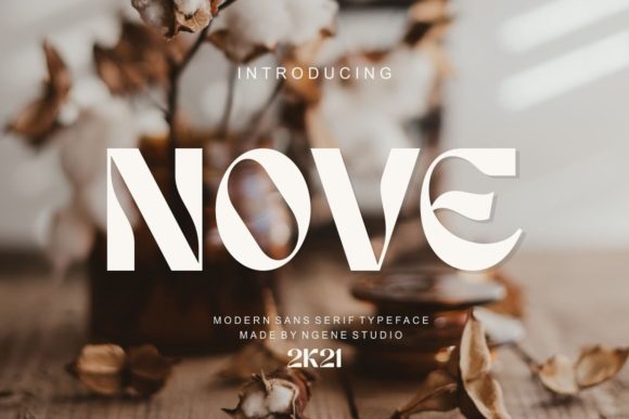 Nove: A Display Font for Modern Design