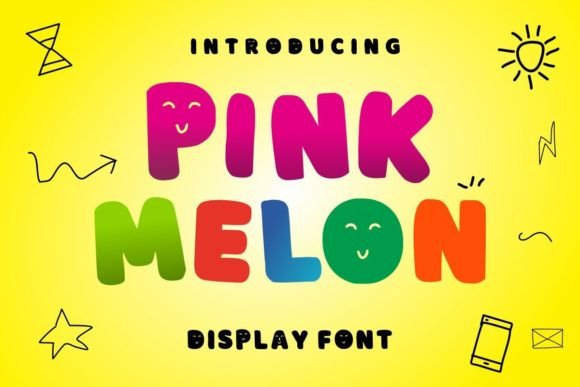 Pink Melon: The Playful Display Font for Creative Projects