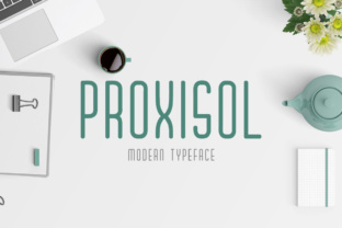 Proxisol: A Modern Geometric Display Typeface for Bold Design