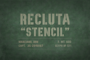 Recluta: A Bold Military Stencil Font for Impactful Design