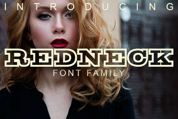 Redneck: A Bold Display Font for Headlines