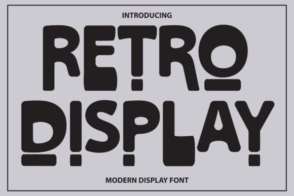 Retro Display: A Groovy Font for Modern Design