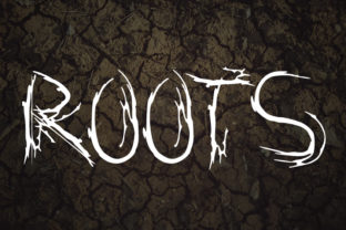 Roots: A Spooky Display Font for Halloween