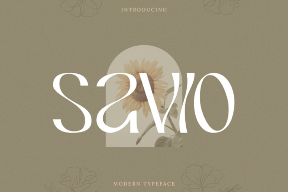 Savio: A Modern Display Font for Creative Projects