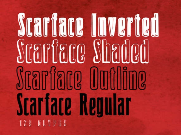 Scarface: Bold Typography for Maximum Impact