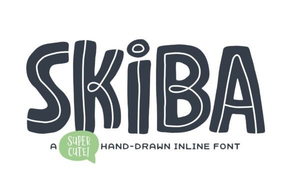 Skiba: A Bold Hand-Drawn Font for Creative Projects