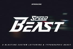 Speed Beast: The Ultimate Display Typeface for Dynamic Designs