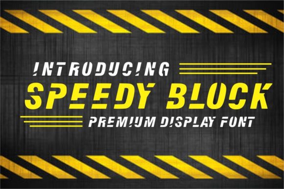 Speedy Block: A Bold Typeface for Dynamic Designs