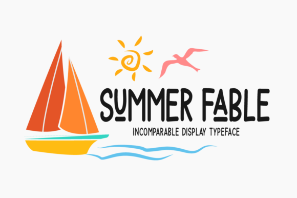 Summer Fable: A Fresh Display Font for Creative Projects