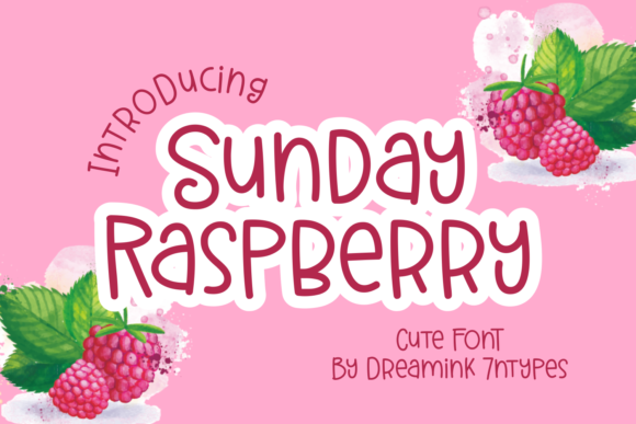 Sunday Raspberry: A Charming Display Font for Modern Design