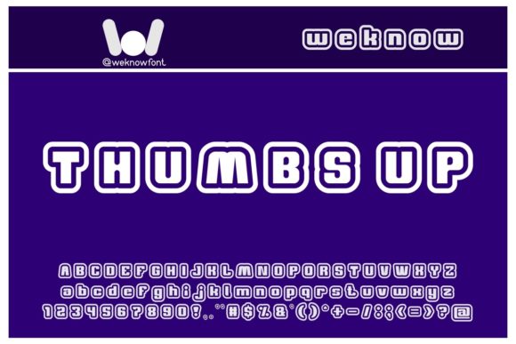 Thumbs Up: A Bold Typeface for Modern Design