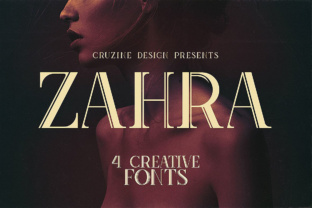 Zahra: A Modern, Artistic & Grunge Display Typeface